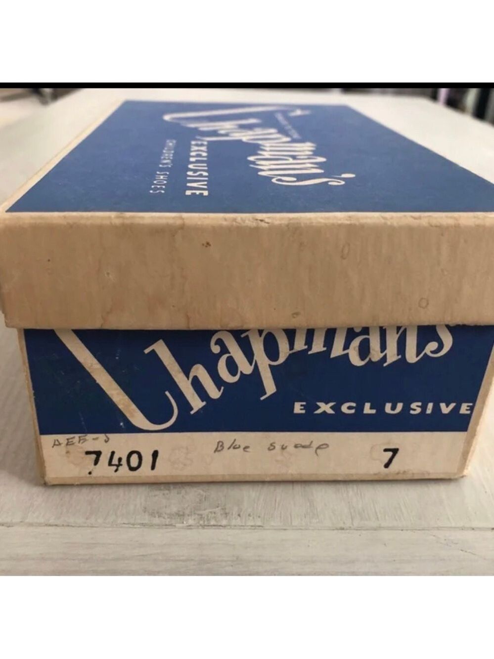 Vintage Boys Shoes Chapmans Exclusive Deluxe NIB Mid Century Oxfords Staging - Picture 3 of 12